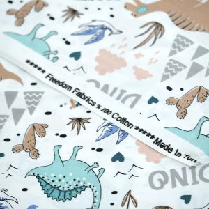 Bumbac Ranforce Imprimat Dinozauri Latime 240 cm