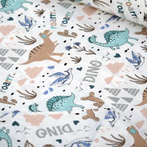 Bumbac Ranforce Imprimat Dinozauri Latime 240 cm
