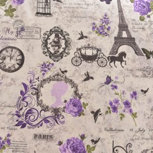 Bumbac imprimat lenjerie floral 220 cm