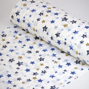 Bumbac ranforce imprimat stelute multicolore 240 cm 4 Bumbac ranforce imprimat stelute multicolore 240 cm