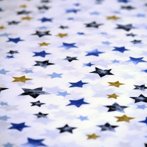 Bumbac ranforce imprimat stelute multicolore 240 cm 5 Bumbac ranforce imprimat stelute multicolore 240 cm