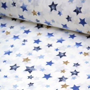 Bumbac ranforce imprimat stelute multicolore 240 cm 3 Bumbac ranforce imprimat stelute multicolore 240 cm