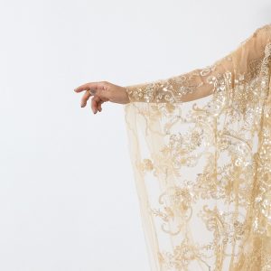 Dantela aurie flori paiete 2 Dantela aurie flori paiete