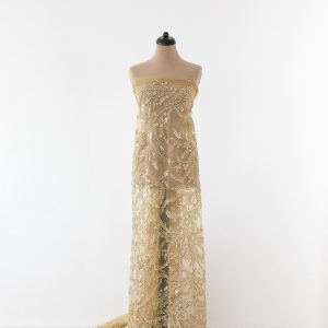 Dantela aurie sirag de margele si perle