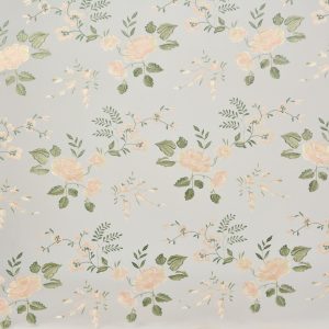 Dantela brodata - Crem cu trandafiri 1 Dantela brodata - Crem cu trandafiri