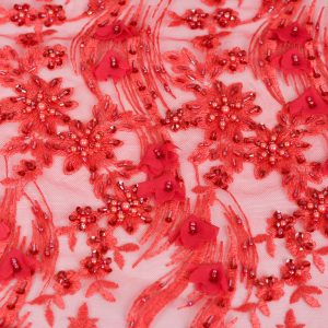 Dantela cu margele si paiete - cusuta manual 3 Dantela cu margele si paiete - cusuta manual