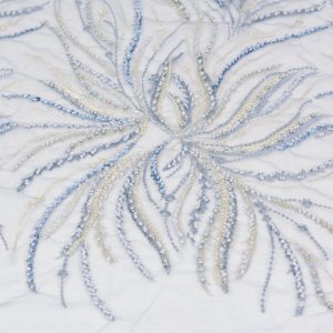 Dantela cu perle si paiete - Gri crengute 2 Dantela cu perle si paiete