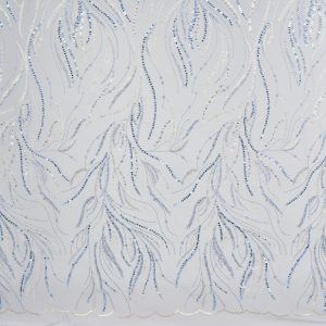 Dantela cu perle si paiete - Gri crengute 4 Dantela cu perle si paiete