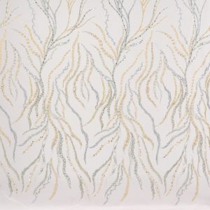 Dantela cu perle si paiete - Ivoar crengute