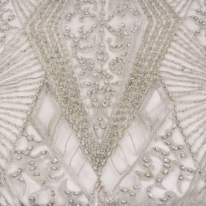 Dantela cu perle - Gri 2 Dantela cu perle - Gri