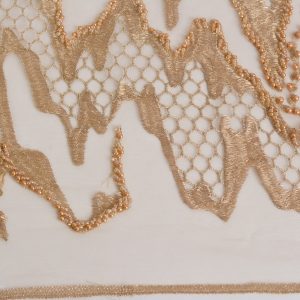 Dantela cu perle - Auriu 2 Dantela cu perle - Auriu