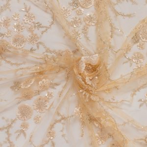 Dantela galbena model floral 6 Dantela galbena model floral