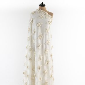 Dantela ivoire flori mari