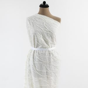 Dantela ivoire cu paiete si margele 2 Dantela ivoire cu paiete si margele