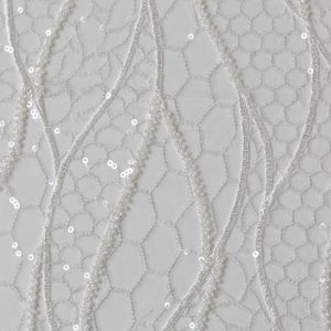 Dantela ivoire cu paiete si margele 7 Dantela ivoire cu paiete si margele