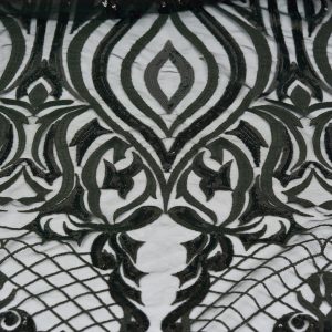 Dantela cu paiete - Negru model plasa 2 Dantela cu paiete - Negru model plasa