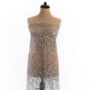 Dantela paiete argintii