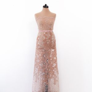 Dantela neagra cu flori 3d