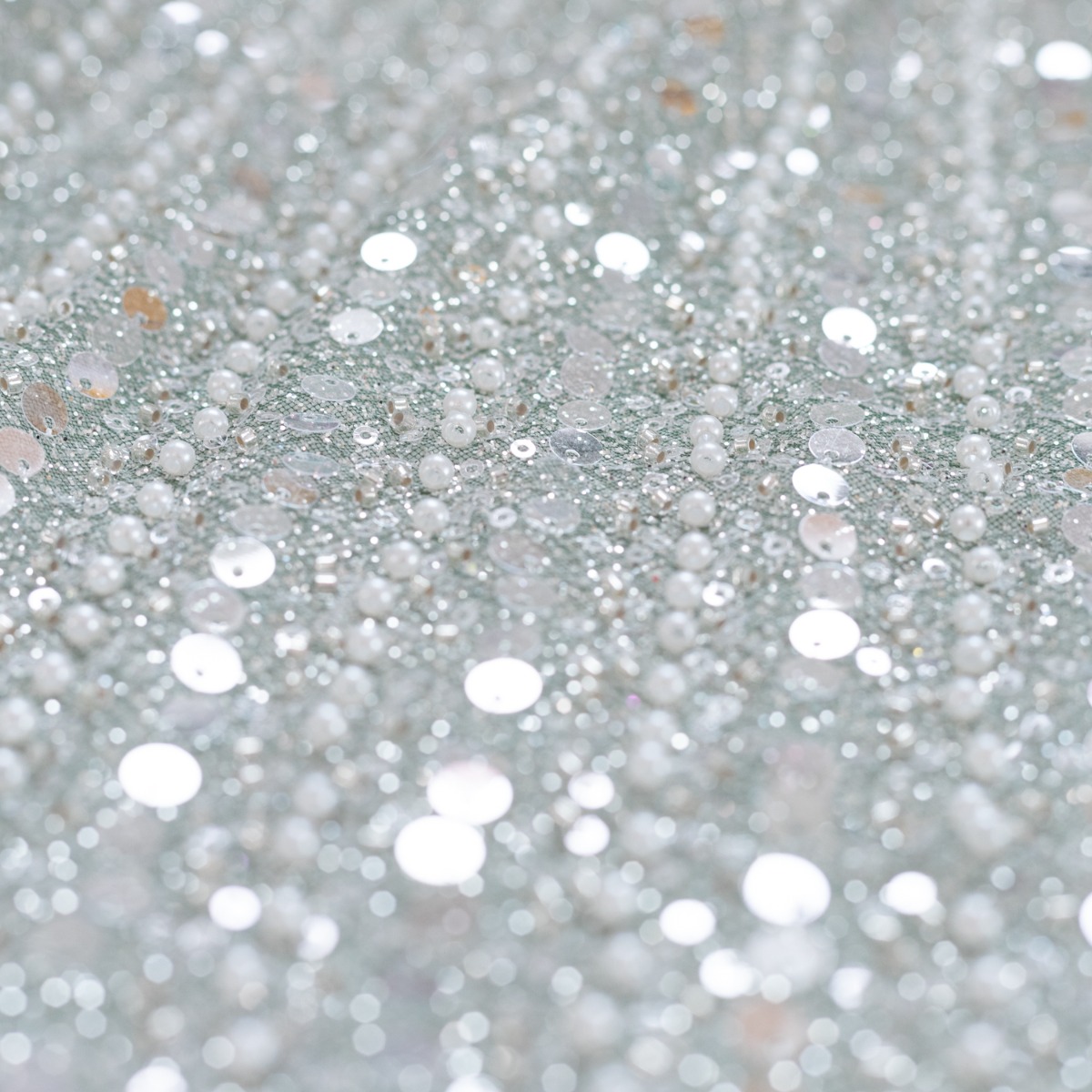 images dantela verde cu paiete si margele pe baza elastica 9