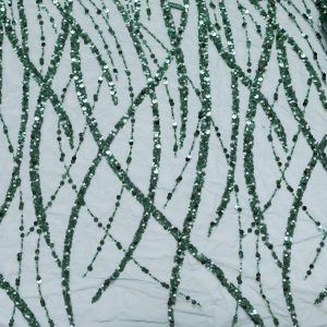 Dantela verde cu siraguri din paiete margele si perle 5 dantela verde cu siraguri din paiete margele si perle 9