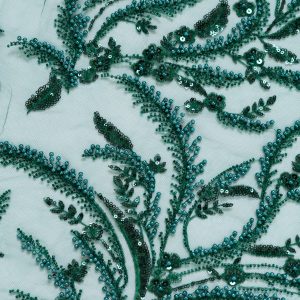 dantela verde sirag de margele si perle 6