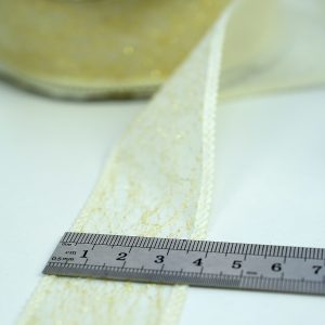 Danteluta aurie cu fir lame latime 3.5 cm