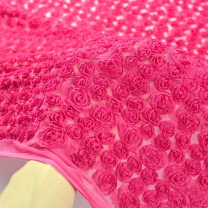 Dantela 3D - Trandafiri ciclam 2 Dantela 3D - Trandafiri ciclam