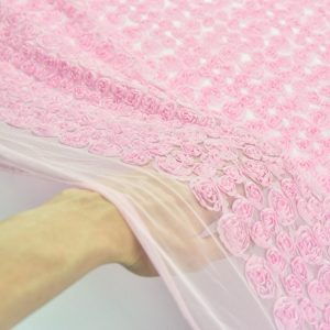 Dantela 3D - Trandafiri roz 2 Dantela 3D - Trandafiri roz