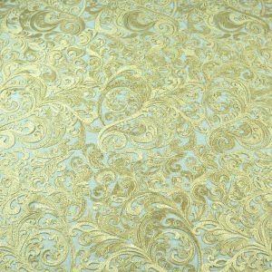 Dantela brodata - Auriu cu model floral 5 dccsd2048