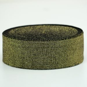 Elastic colorat Latime 6 cm Negru cu fir lame Auriu 2 Elastic colorat Latime 6 cm Negru cu fir Auriu