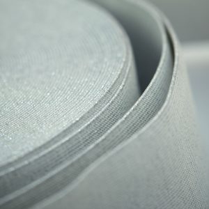 Elastic Latime 6 cm Alb cu fir lame Argintiu 2 Elastic Latime 6 cm Alb cu Sclipici