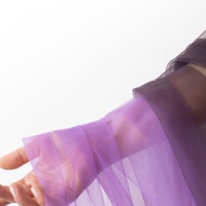 Tulle in degradee mov negru