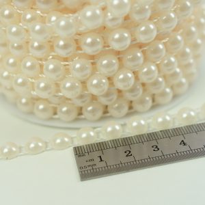 Banda Jumatati de Perla Crem Deschis