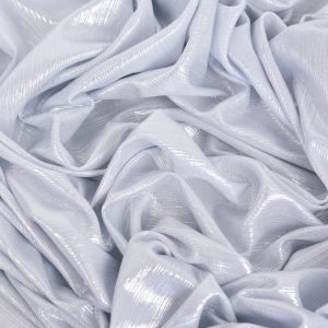 Lurex - Alb cu dungi argintii