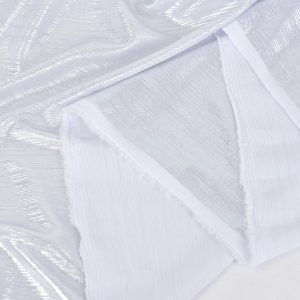 Lurex - Alb cu dungi argintii 2 Lurex - Alb cu dungi argintii