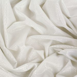 Lurex - Alb cu Argintiu