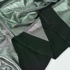 Lurex - Negru cu dungi argintii 2 Lurex - Negru cu dungi argintii