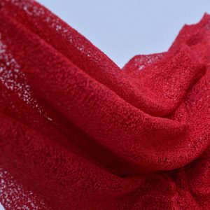 Dantela cu paiete - Rosu 4 material textil b16