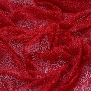 Dantela cu paiete - Rosu 5 material textil b20