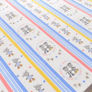 Finet imprimat vacute albastru