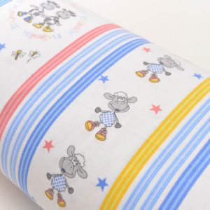 Finet imprimat vacute albastru