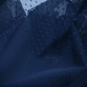 Tiul fin cu buline mici - Bleumarin 3 Tiul fin cu buline mici - Bleumarin