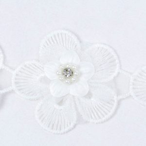 Banda decorativa cu flori albe 6 Banda decorativa cu flori albe