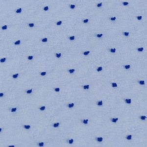 Organza cu buline - Albastru Royal