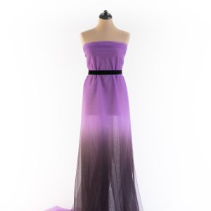 Tulle in degradee mov negru