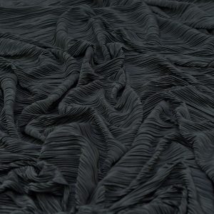 Poliester plisat - Negru