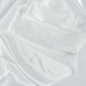Satin Elastic- Alb