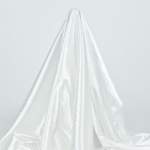 Satin Elastic- Alb