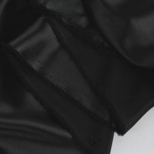 Satin Elastic - Negru