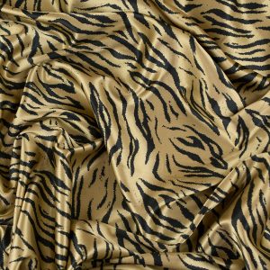 Satin Animal Print elastic auriu cu dungi 3 satinanimalprintauriu4